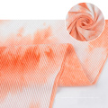 Nouveau tissu de polyester plissé à pliage à tie-dye pour Jersey